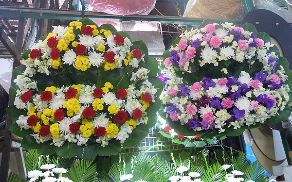 バンコクのパークロン花市場