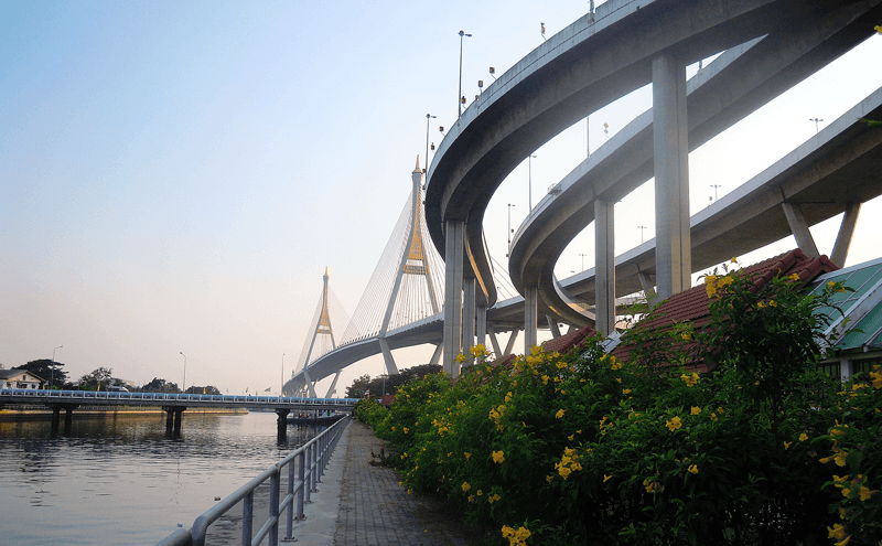 バンコクのプミポン1橋