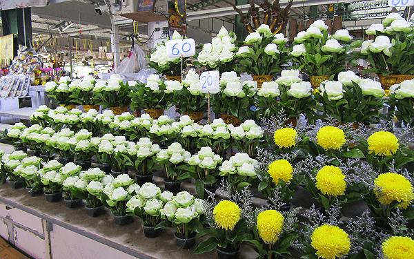 バンコク新パーククロー花市場