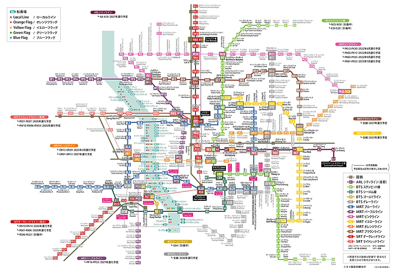 バンコクの交通Map