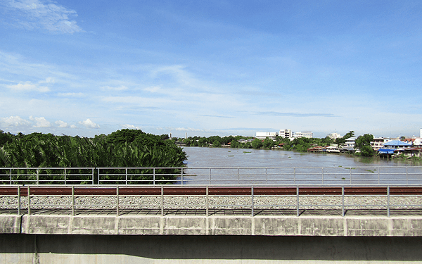 タイのチャチューンサオのバンパコン川