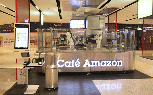 バンコクのセントラルワールド内cafe amazon