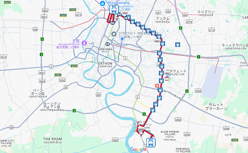 バンコクのバスルート145-3-18