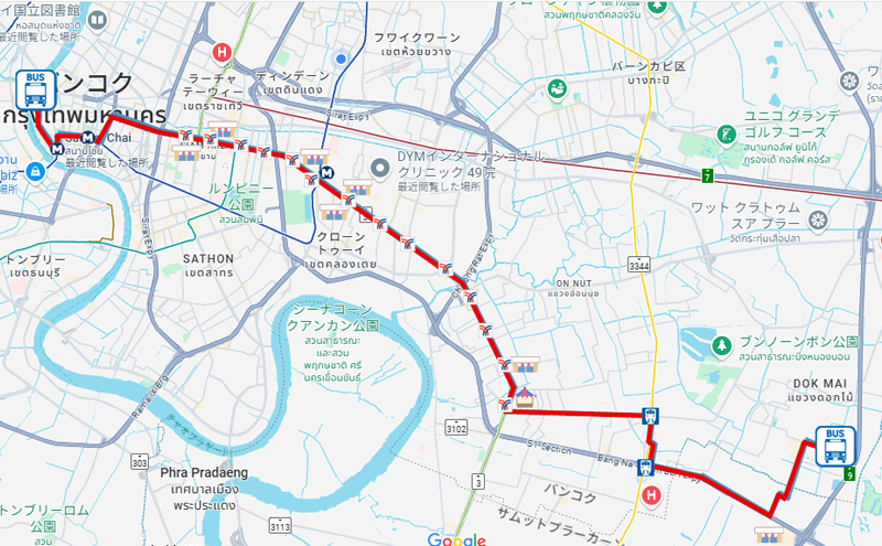 バンコクのバス48/3－11番
