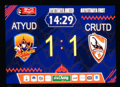 タイT1リーグ、アユタヤVSチェンライ