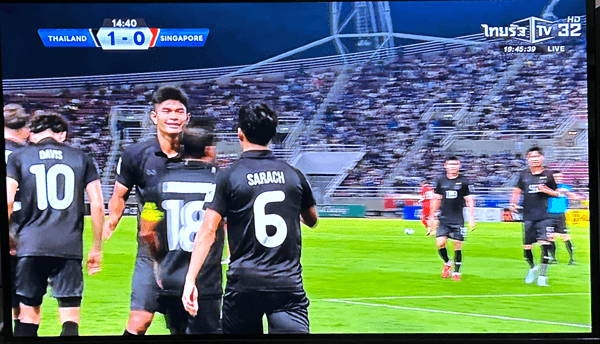 親善試合タイVSシンガポール