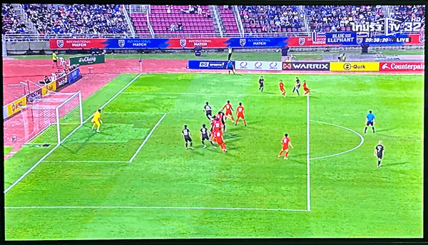 親善試合タイVSシンガポール